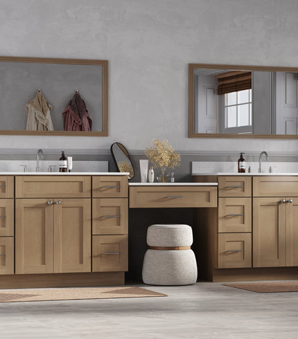 Bathroom Vanities with Makeup Desk