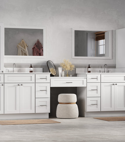 Desk &amp; Tall cabinet  With Quartz Top