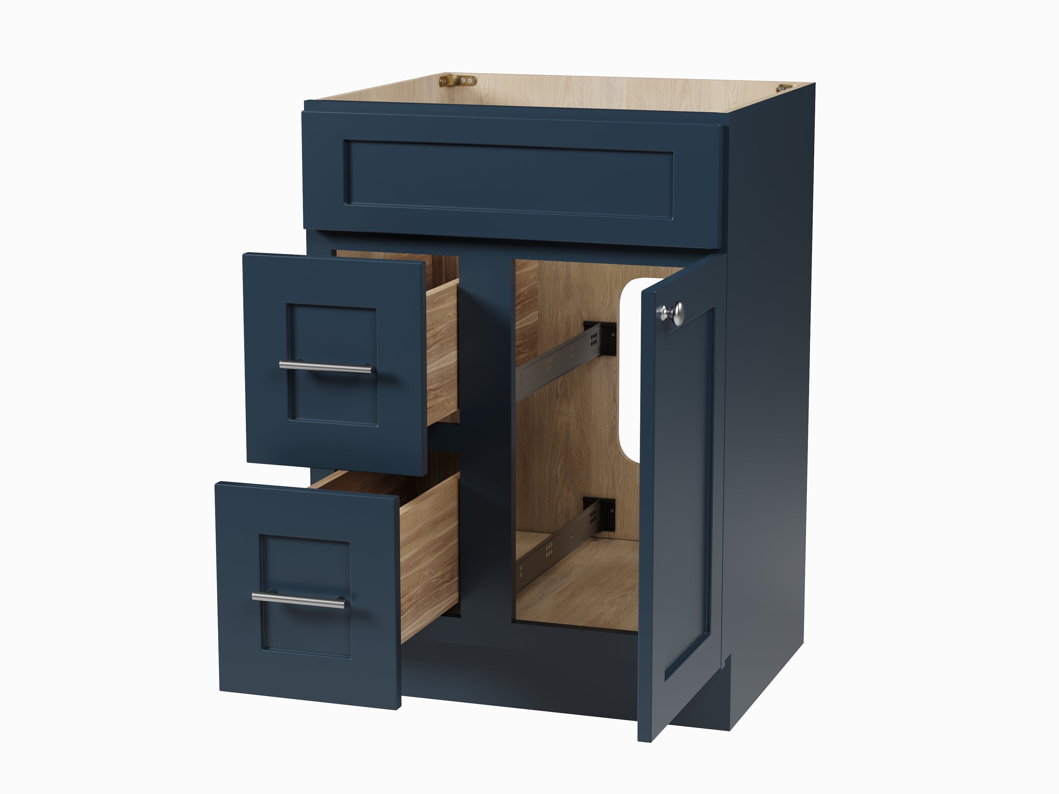 24'' Single Bathroom Vanity Base Only Drawer left