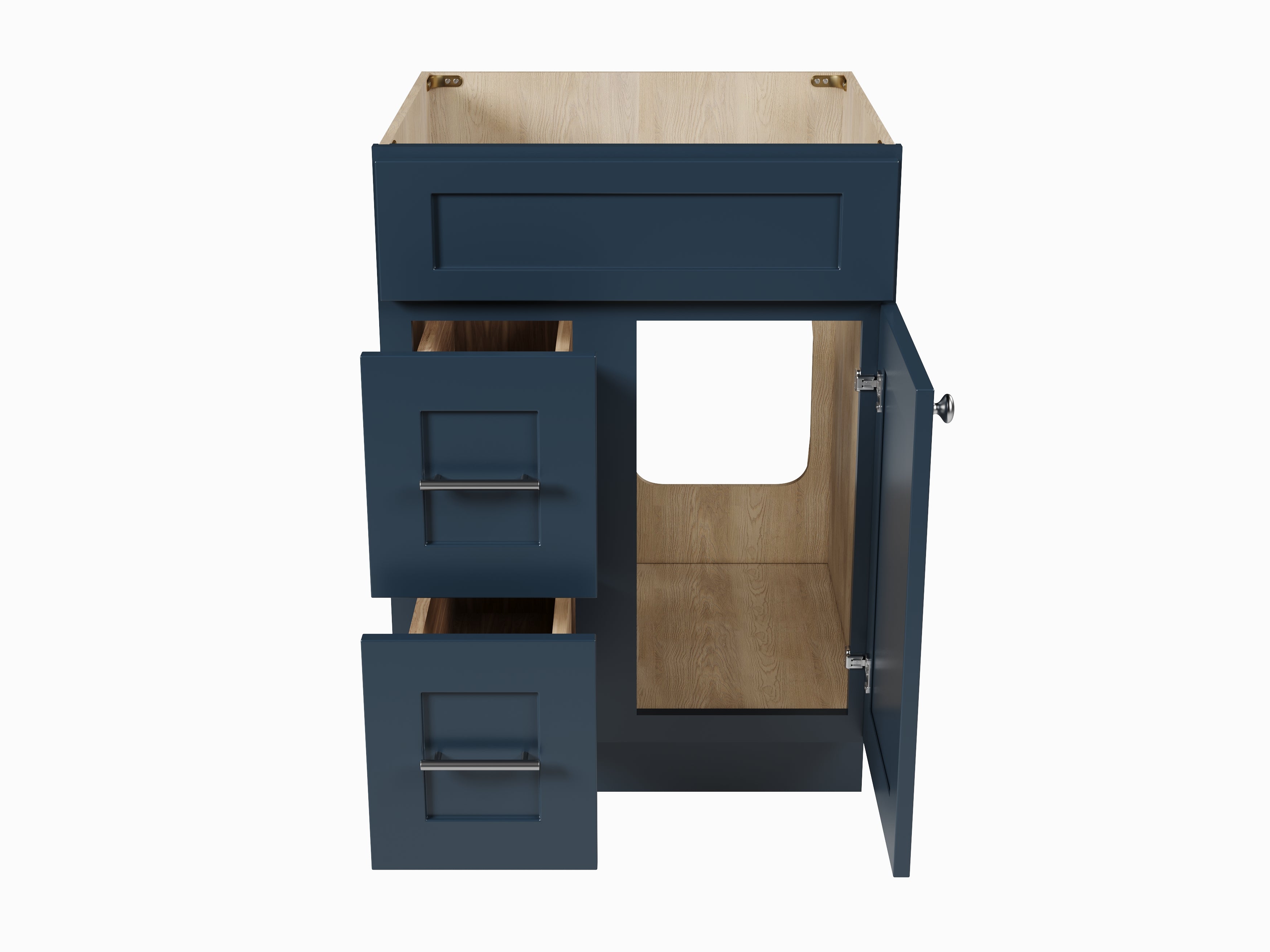 24'' Single Bathroom Vanity Base Only Drawer left