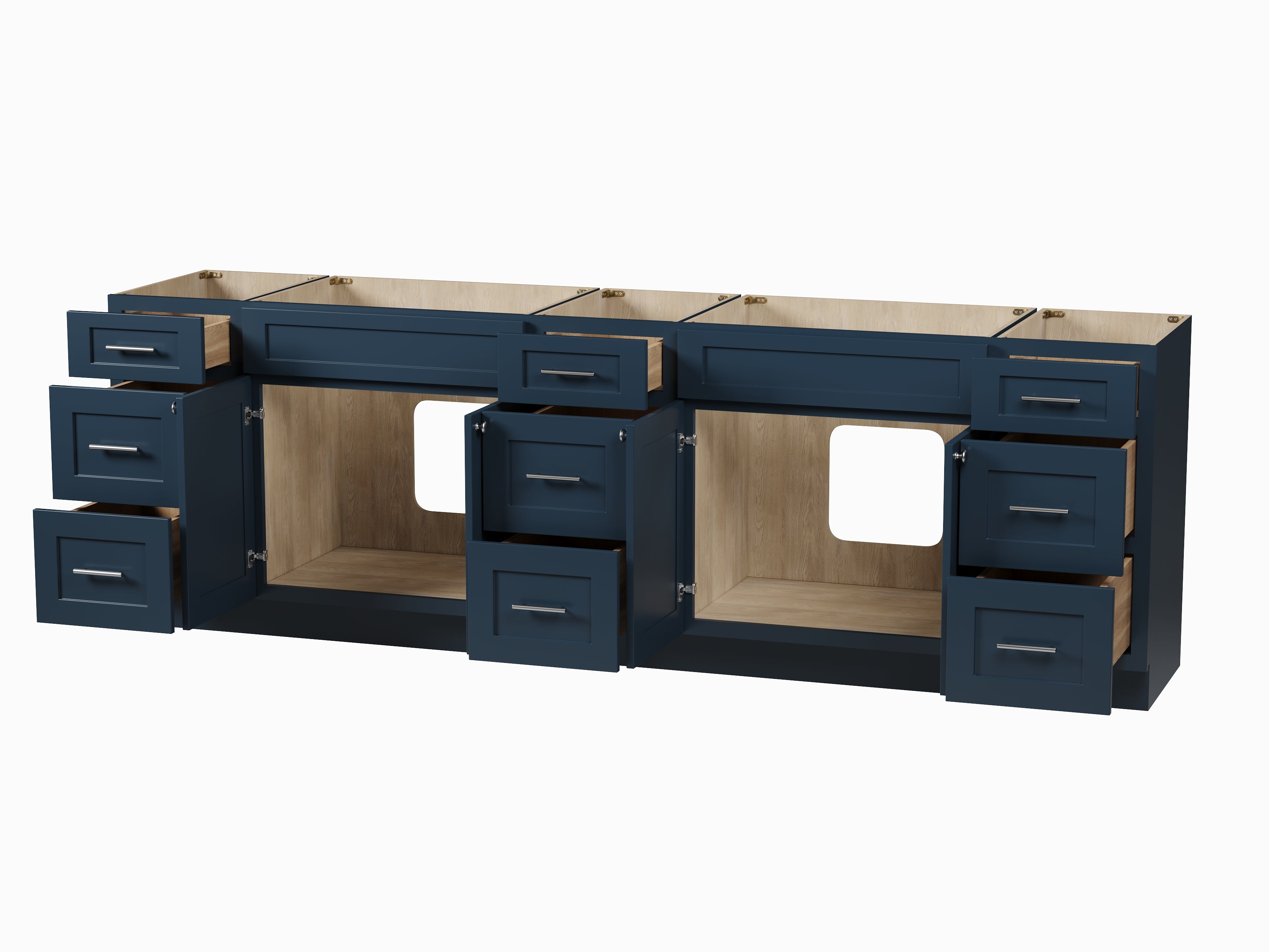 Disar 105'' Double Bathroom Vanity Base only