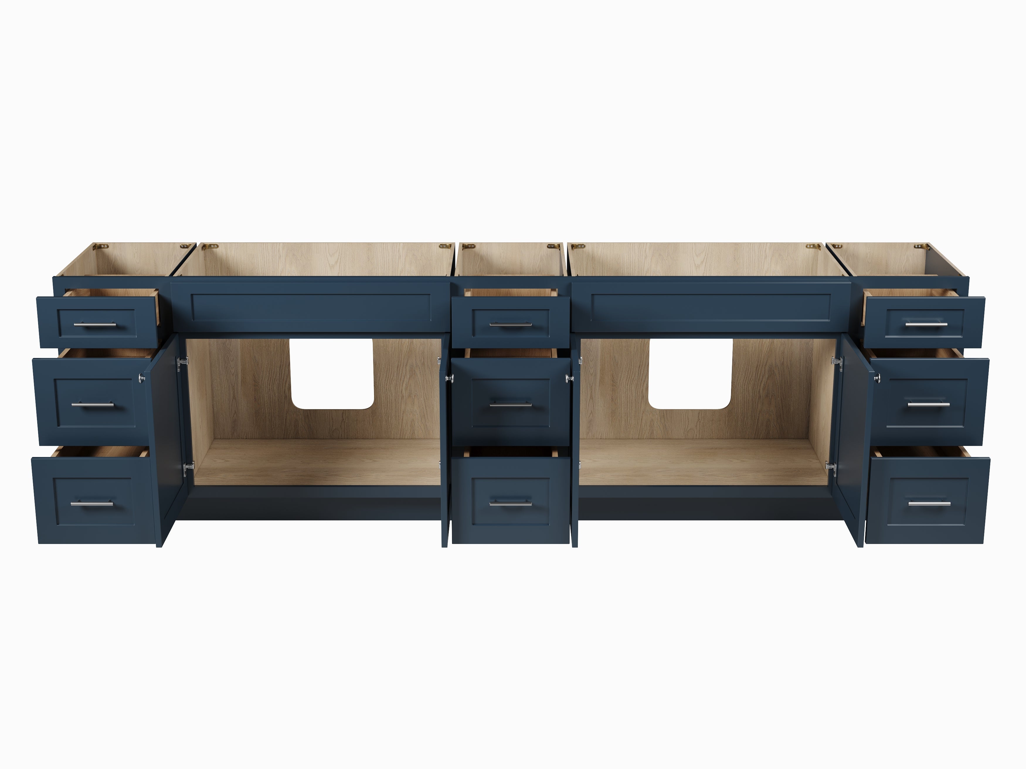 117'' Double Bathroom Vanity Base only