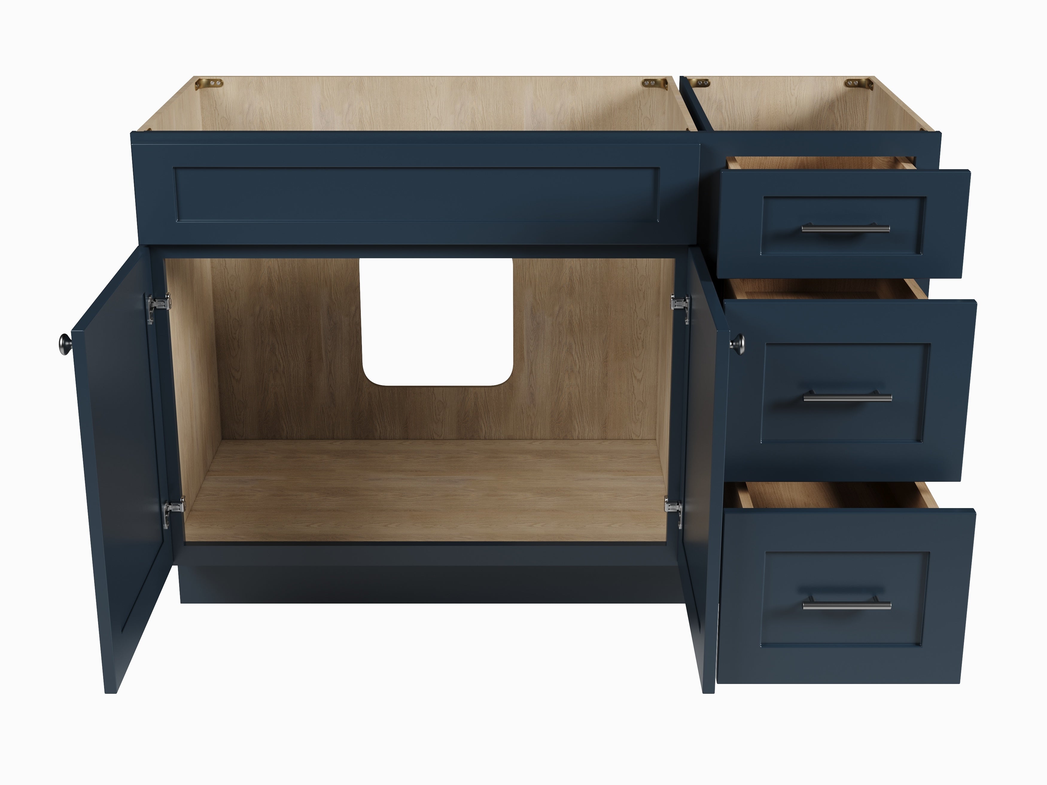 Disar 51" Single Bathroom Vanity Base Only in White