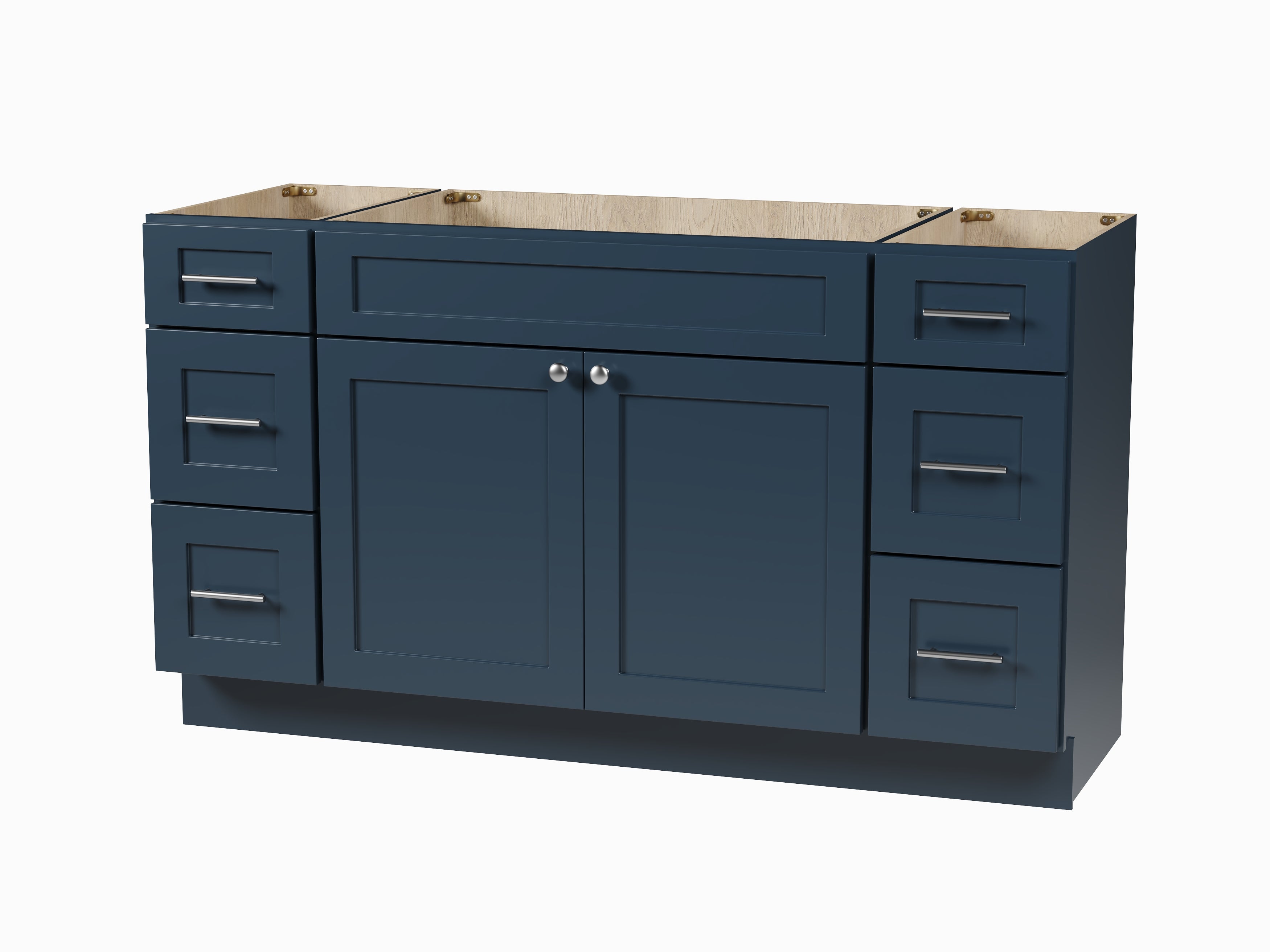 60" Double Bathroom Vanity Base only