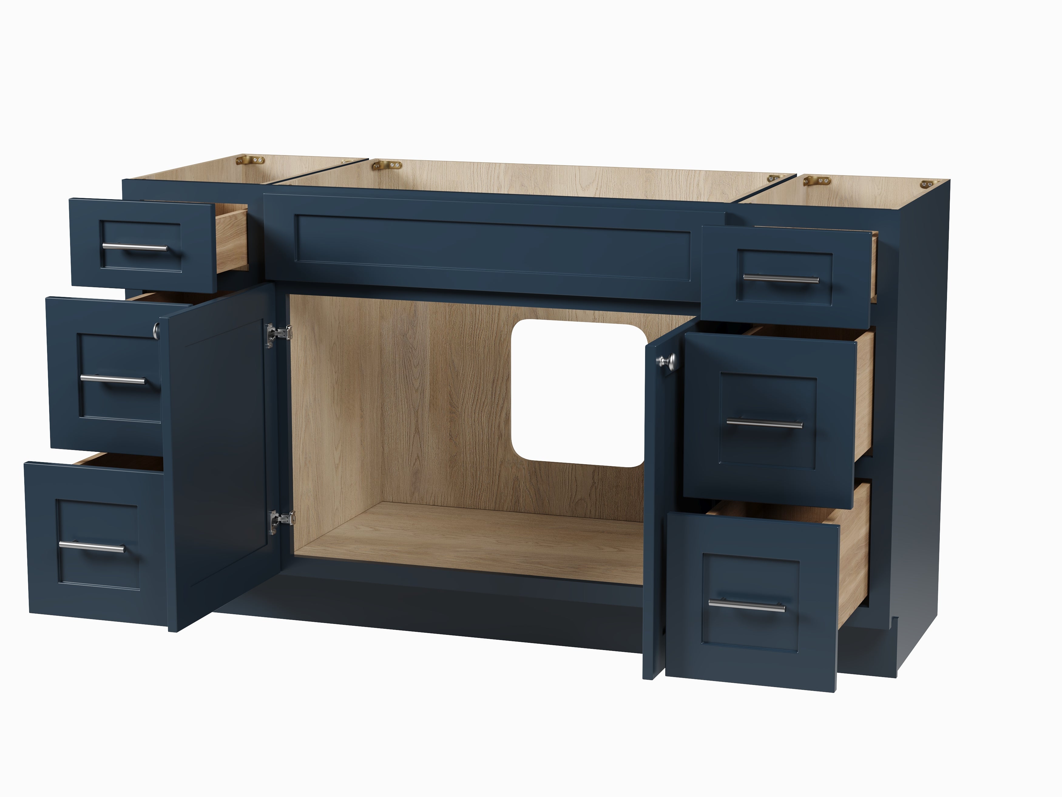 60" Double Bathroom Vanity Base only