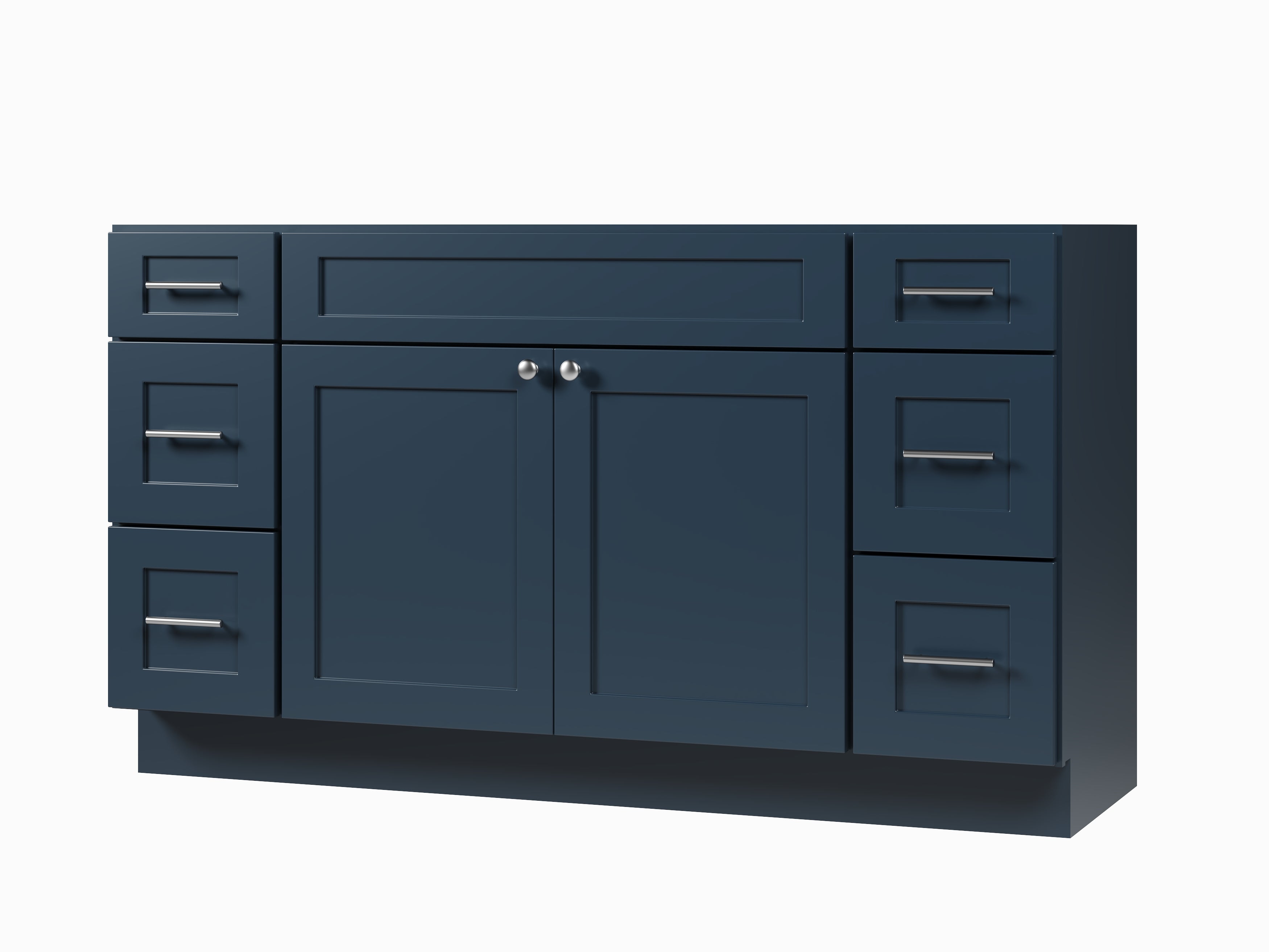 60" Double Bathroom Vanity Base only