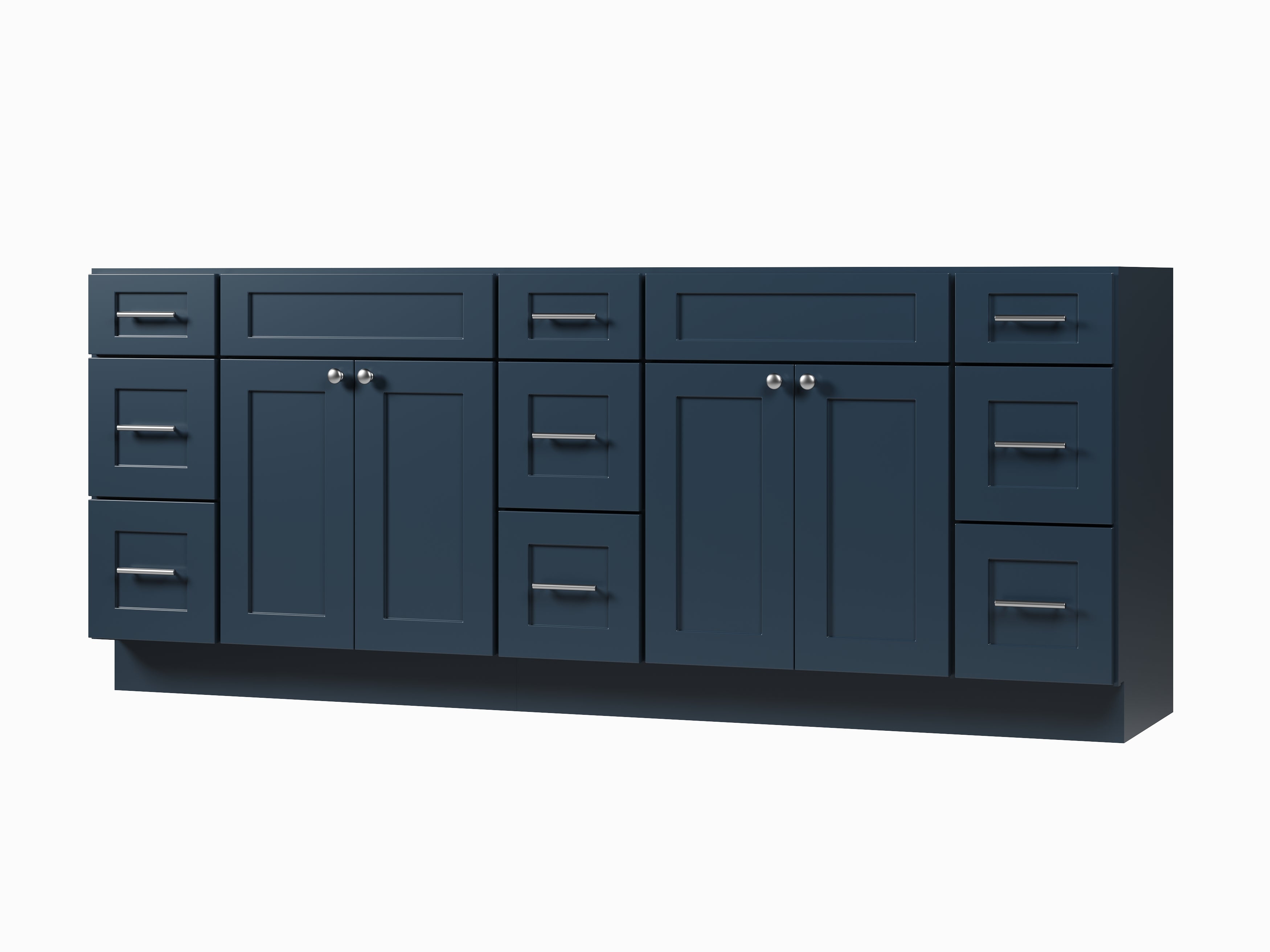 84 Double Bathroom Vanity Base Only