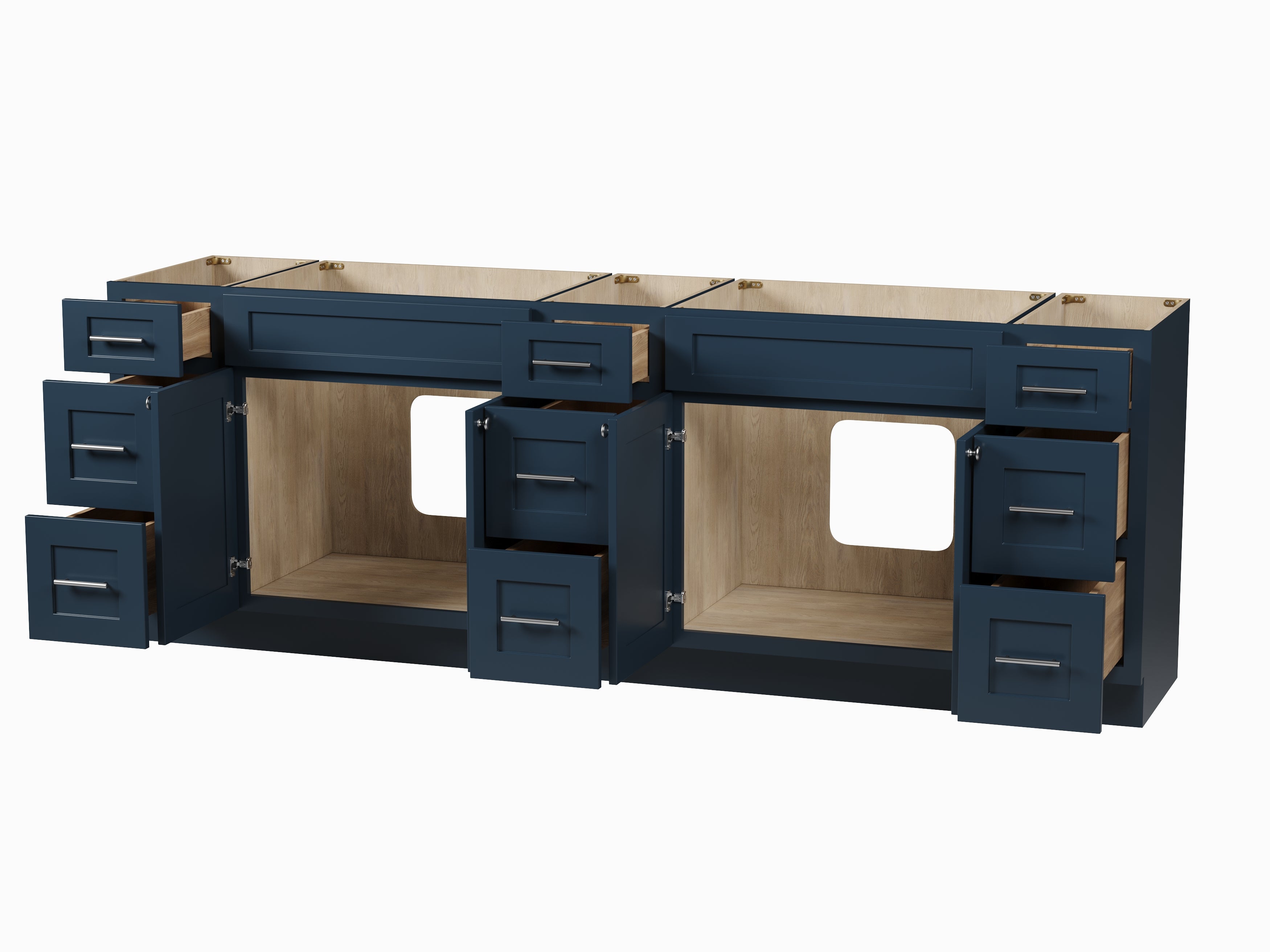 Disar 96" Double Bathroom Vanity Base