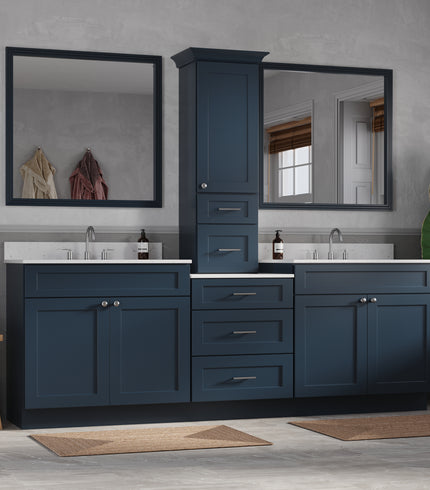 93"-96" Bathroom Vanities With Quartz Top