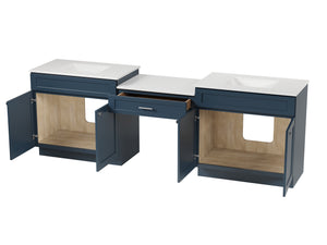103'' Double Bathroom Vanity with Quartz Top