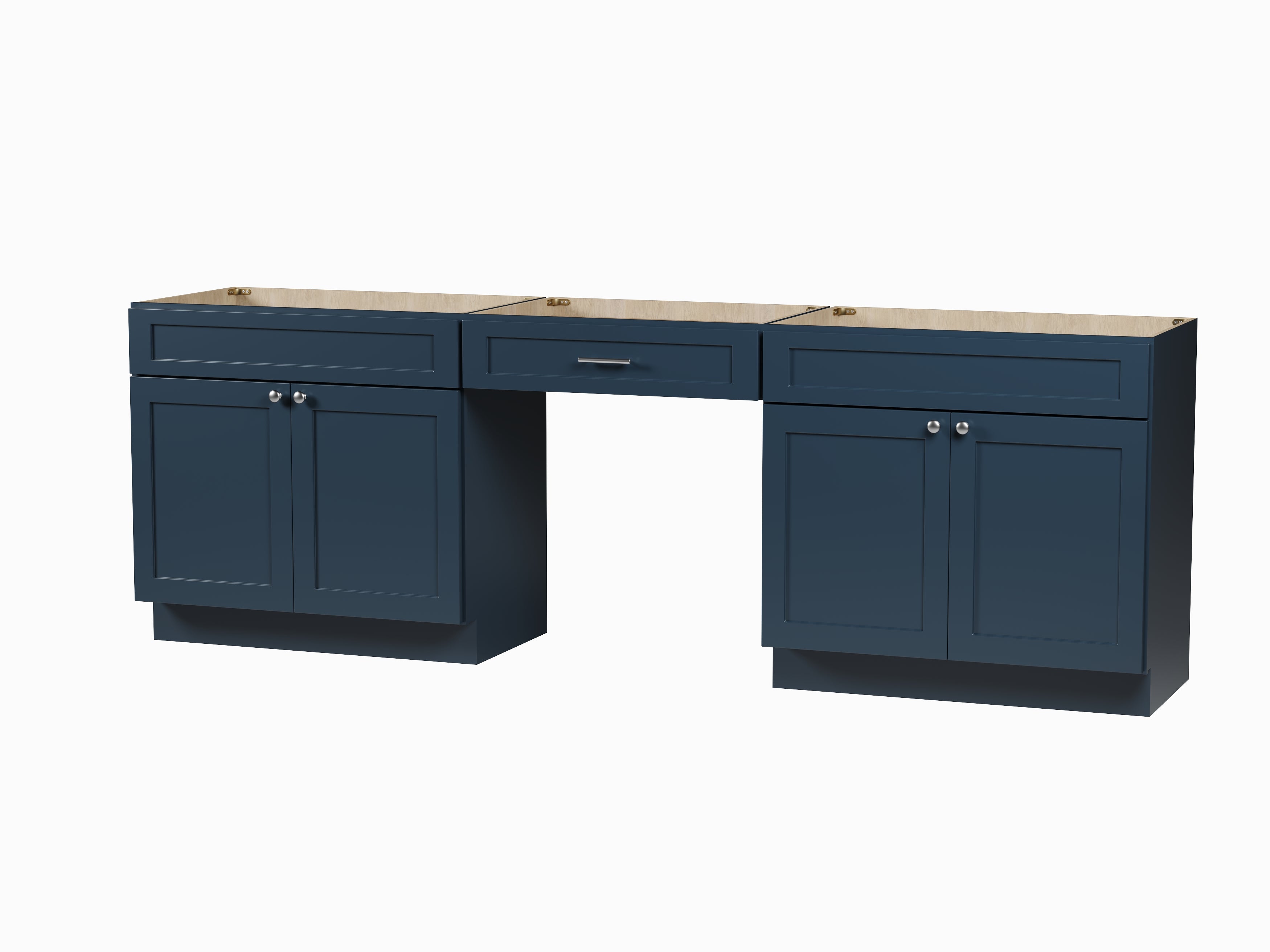 102" Double Bathroom Vanity Base Only