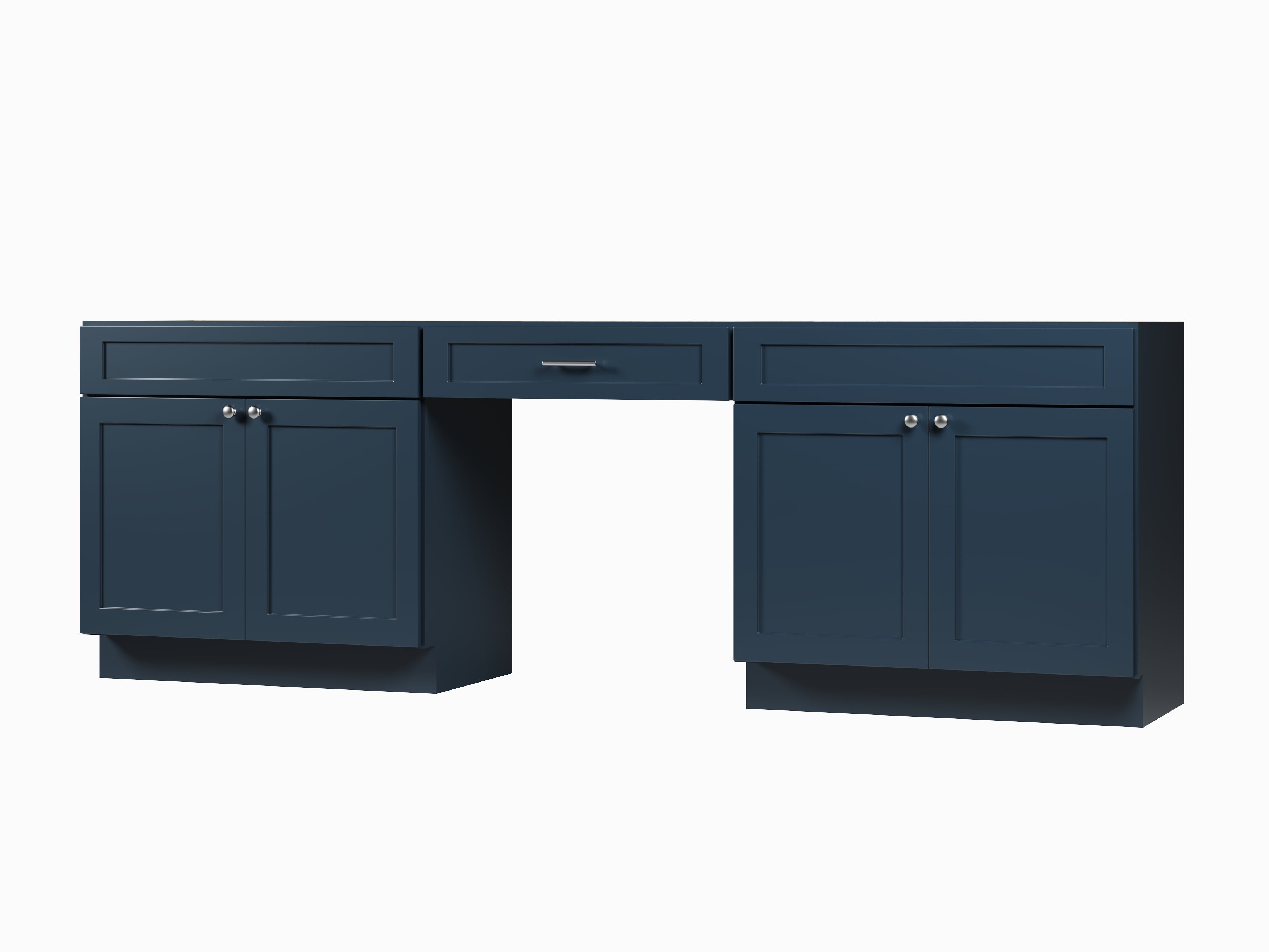 102" Double Bathroom Vanity Base Only