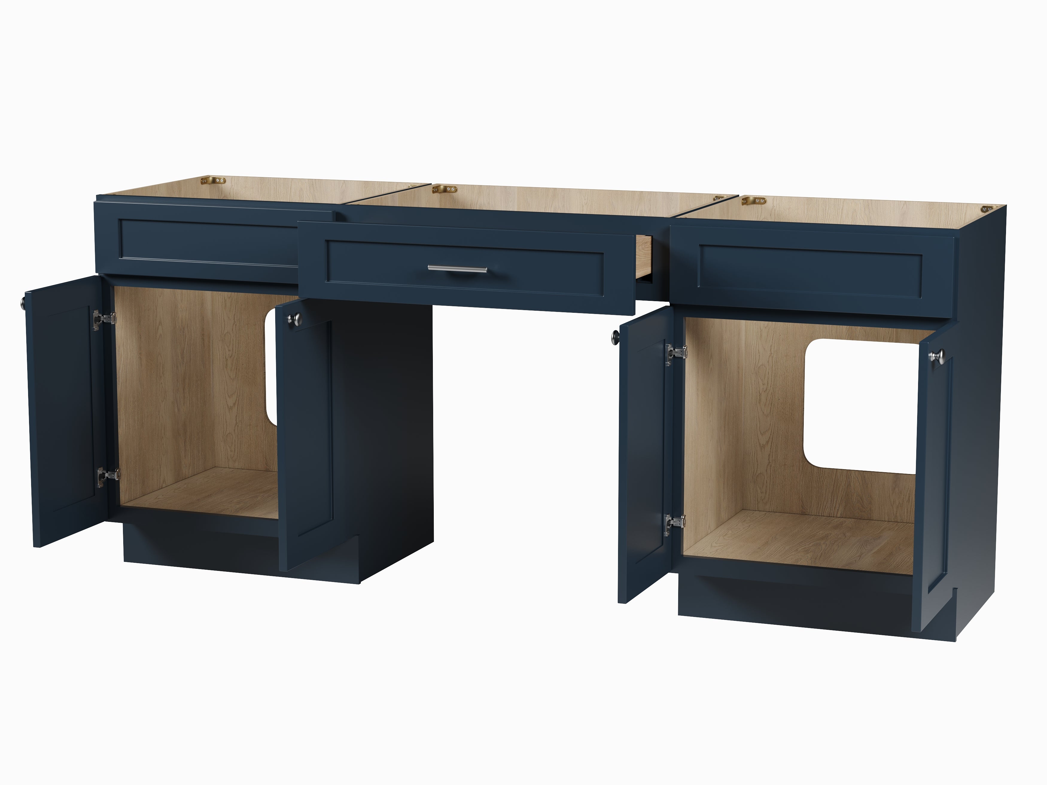 78" Double Bathroom Vanity Base Only