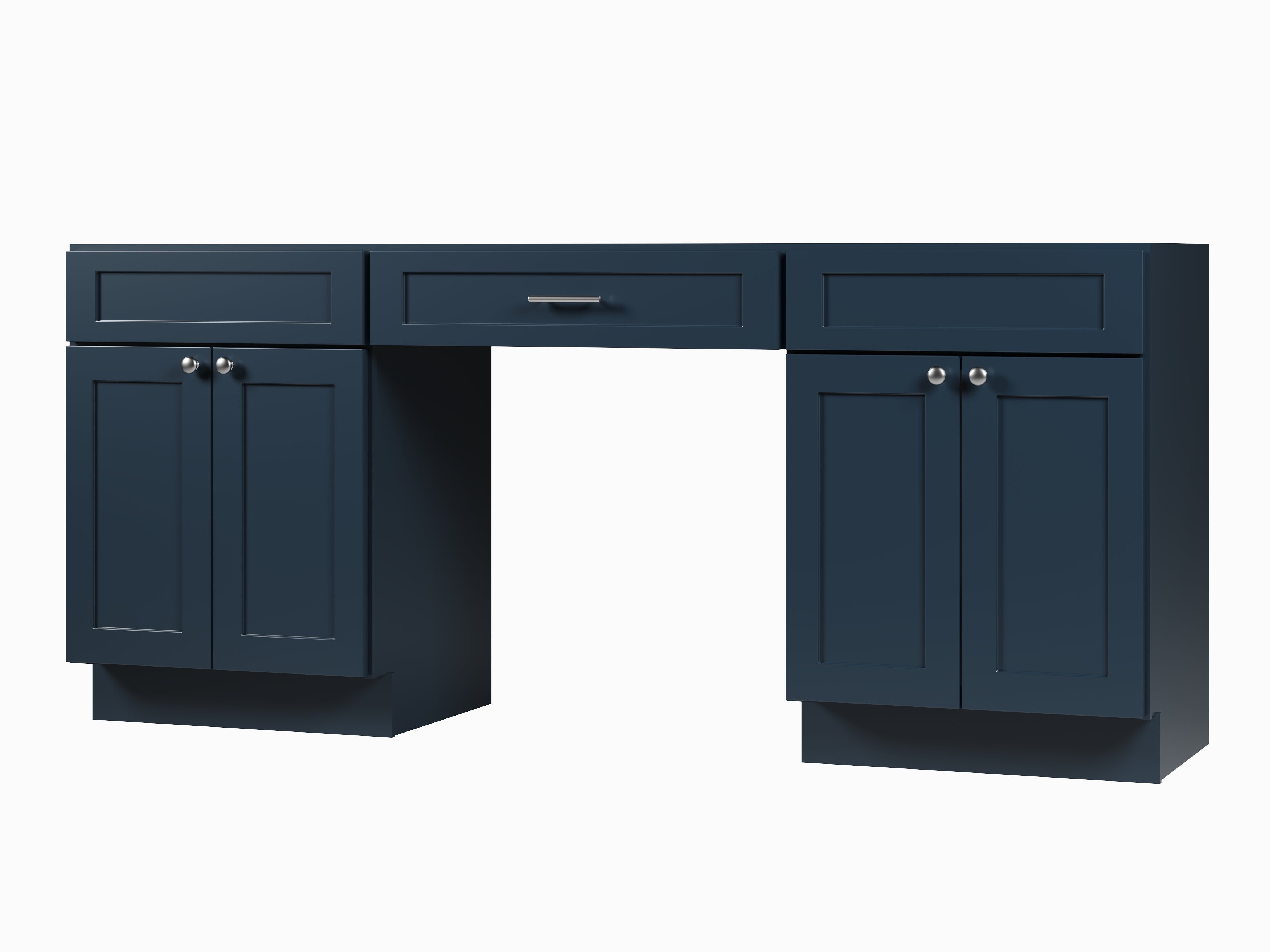 78" Double Bathroom Vanity Base Only