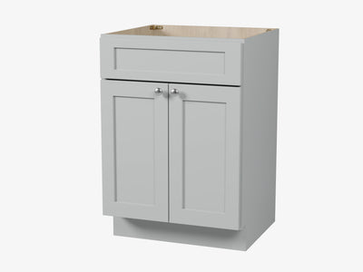 [color:Gray] 24" Bathroom Vanity Base Only - Gray finish view