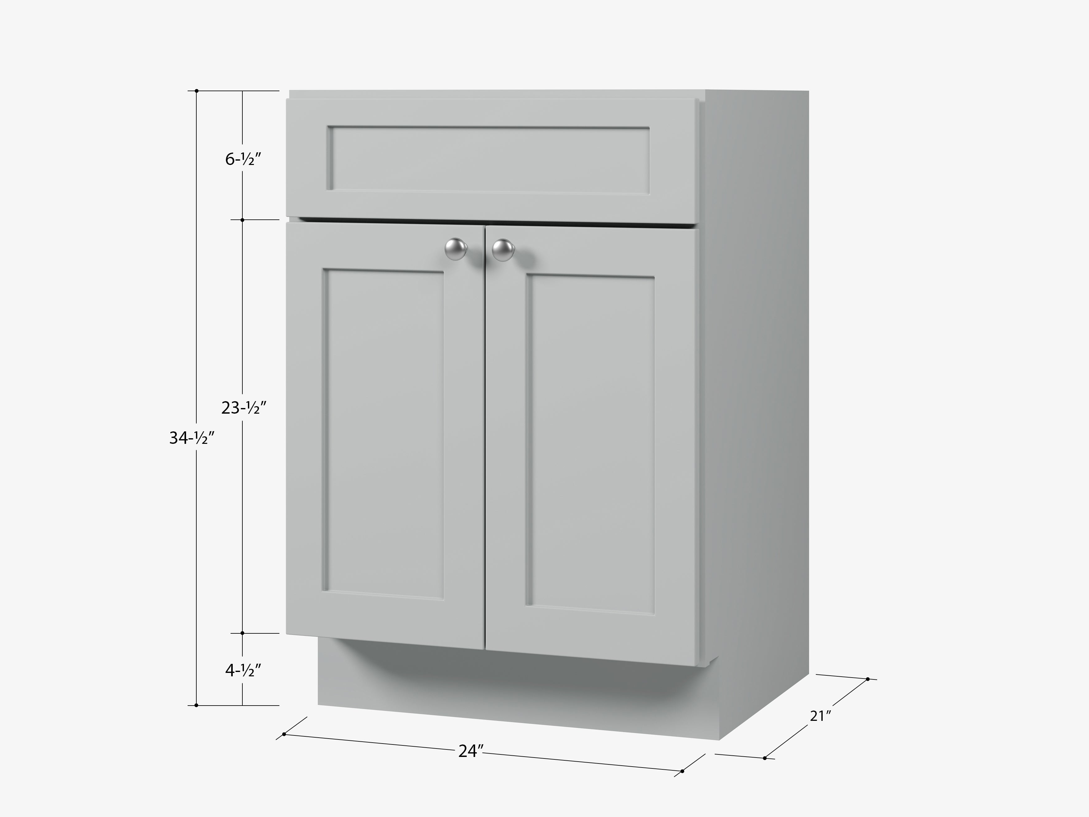 Disar 24" Bathroom Vanity Base Only