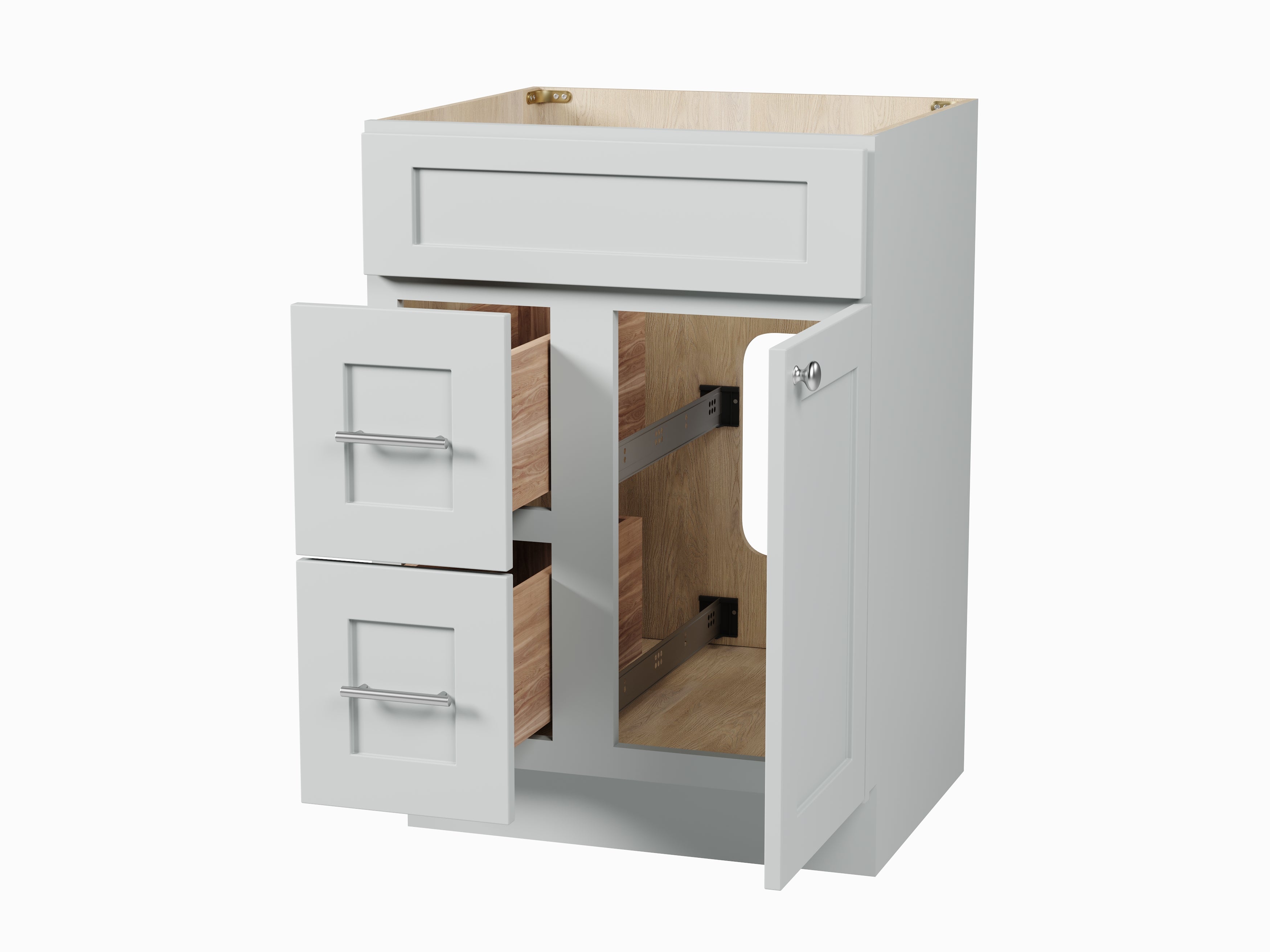 24'' Single Bathroom Vanity Base Only Drawer left