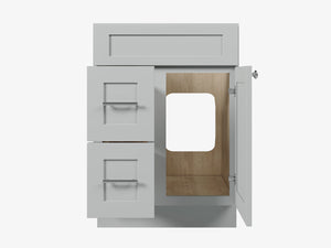 24'' Single Bathroom Vanity Base Only Drawer left