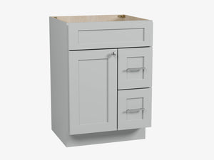 24'' Single Bathroom Vanity Base Only Drawer Right