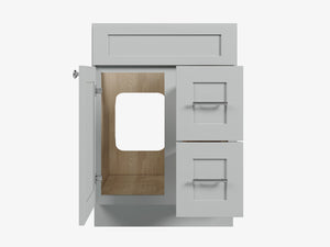 24'' Single Bathroom Vanity Base Only Drawer Right