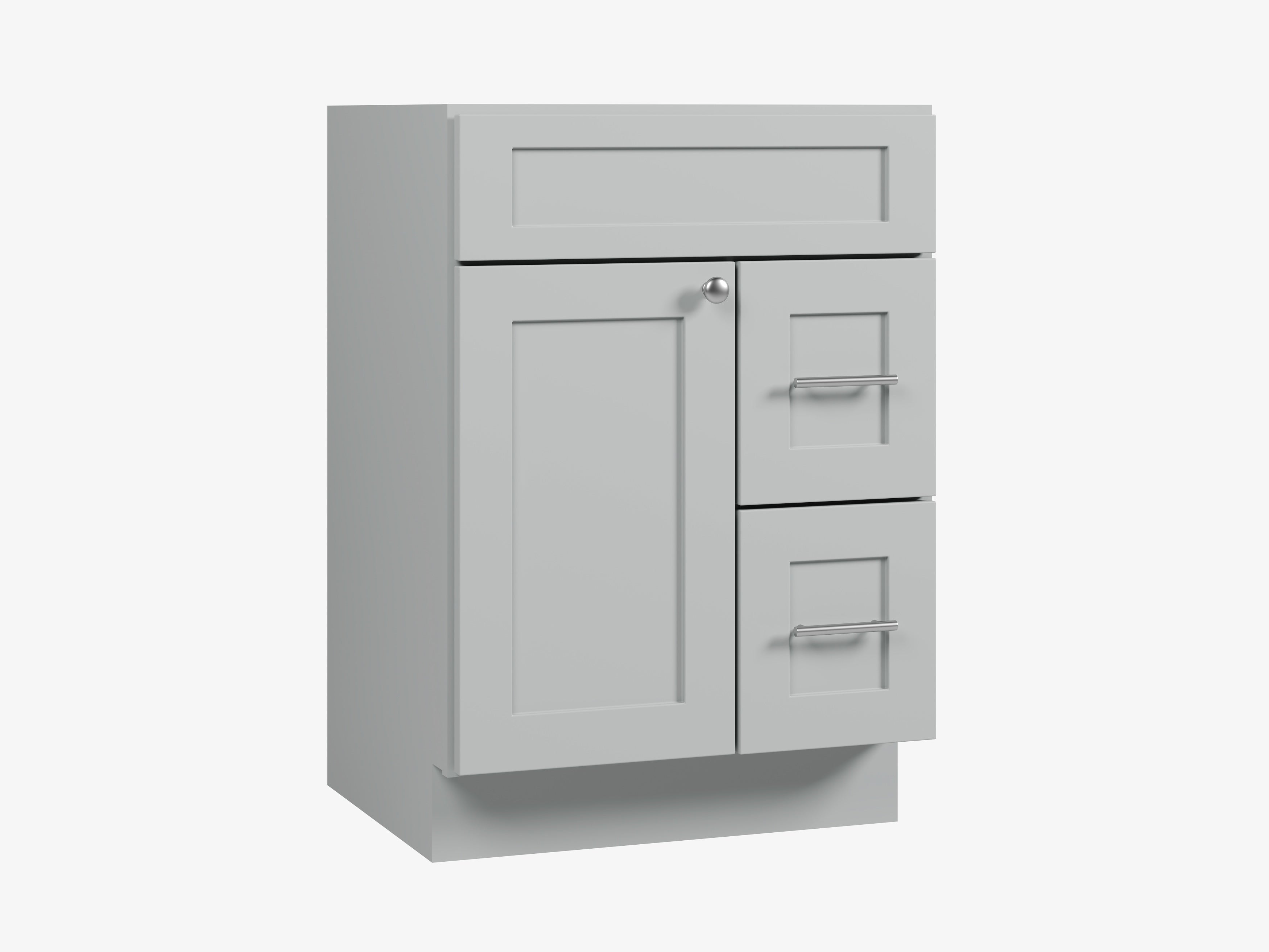 24'' Single Bathroom Vanity Base Only Drawer Right