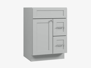 24'' Single Bathroom Vanity Base Only Drawer Right