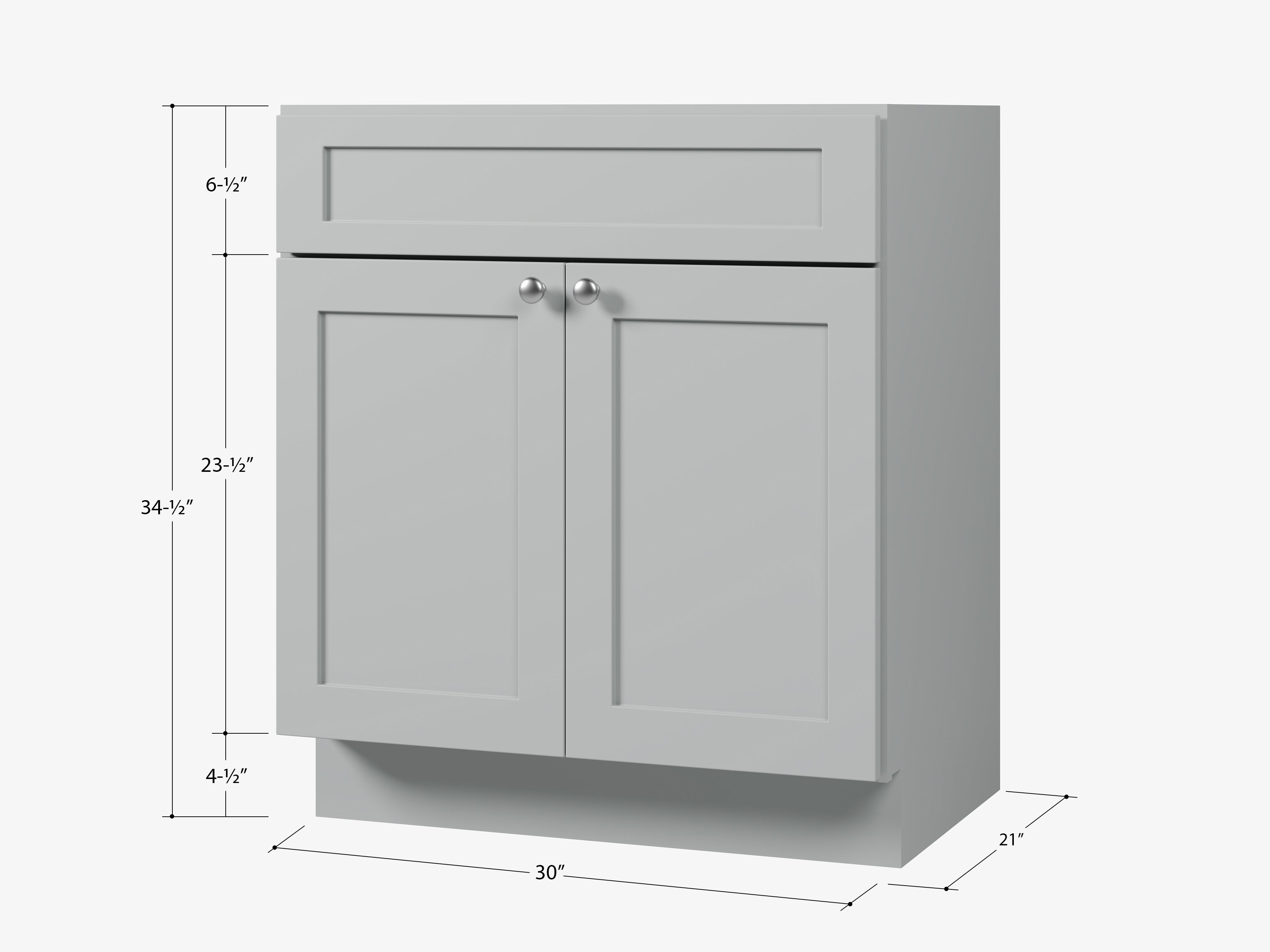 Disar 30'' Bathroom Vanity Base Only