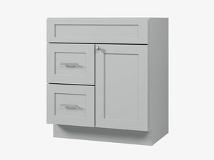 Disar 30'' Bathroom Vanity With Left Drawer Base Only