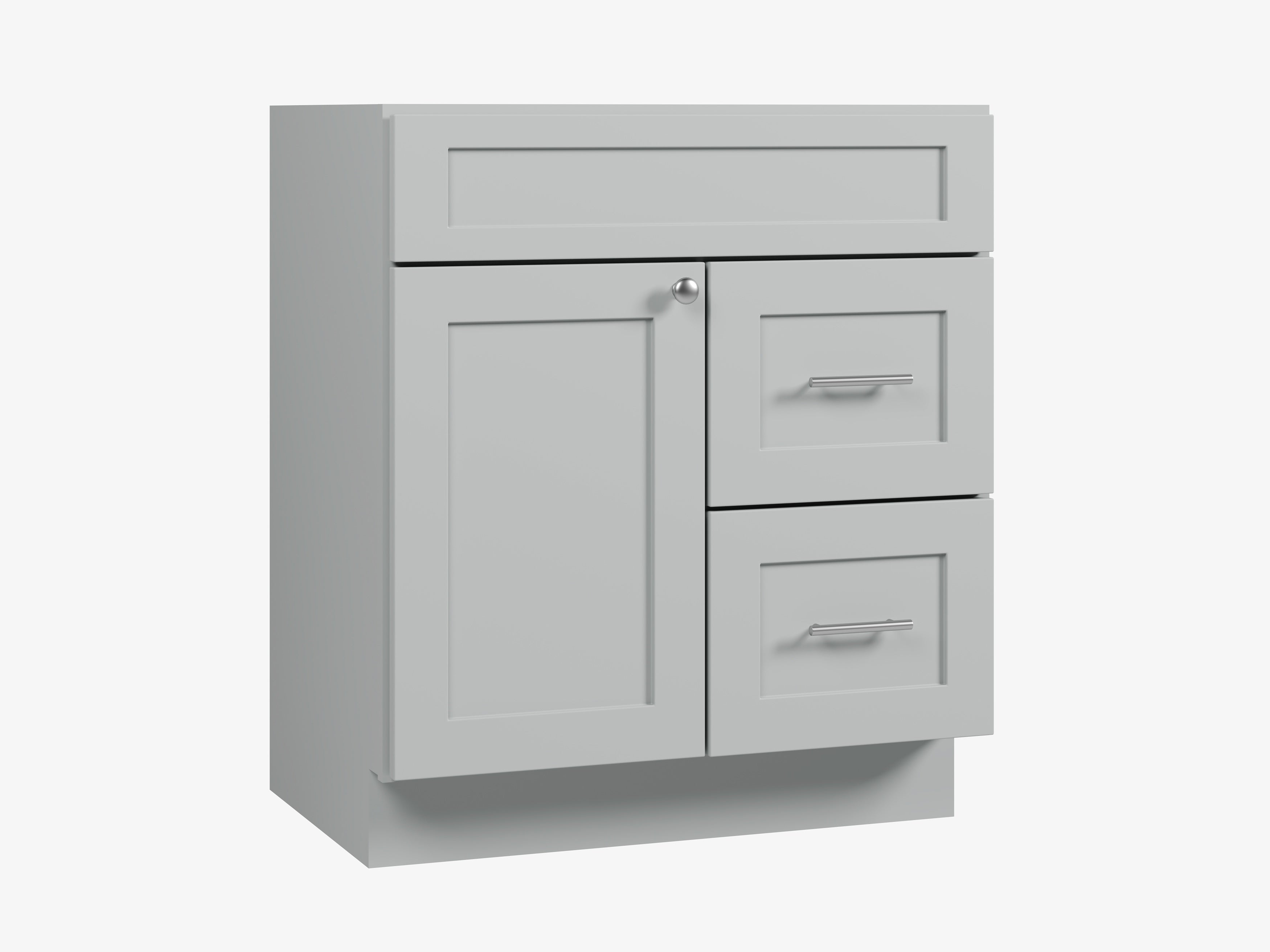 Disar 30'' Bathroom Vanity With Drawer Right Base Only