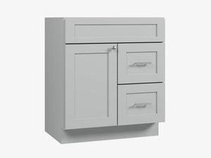 Disar 30'' Bathroom Vanity With Drawer Right Base Only
