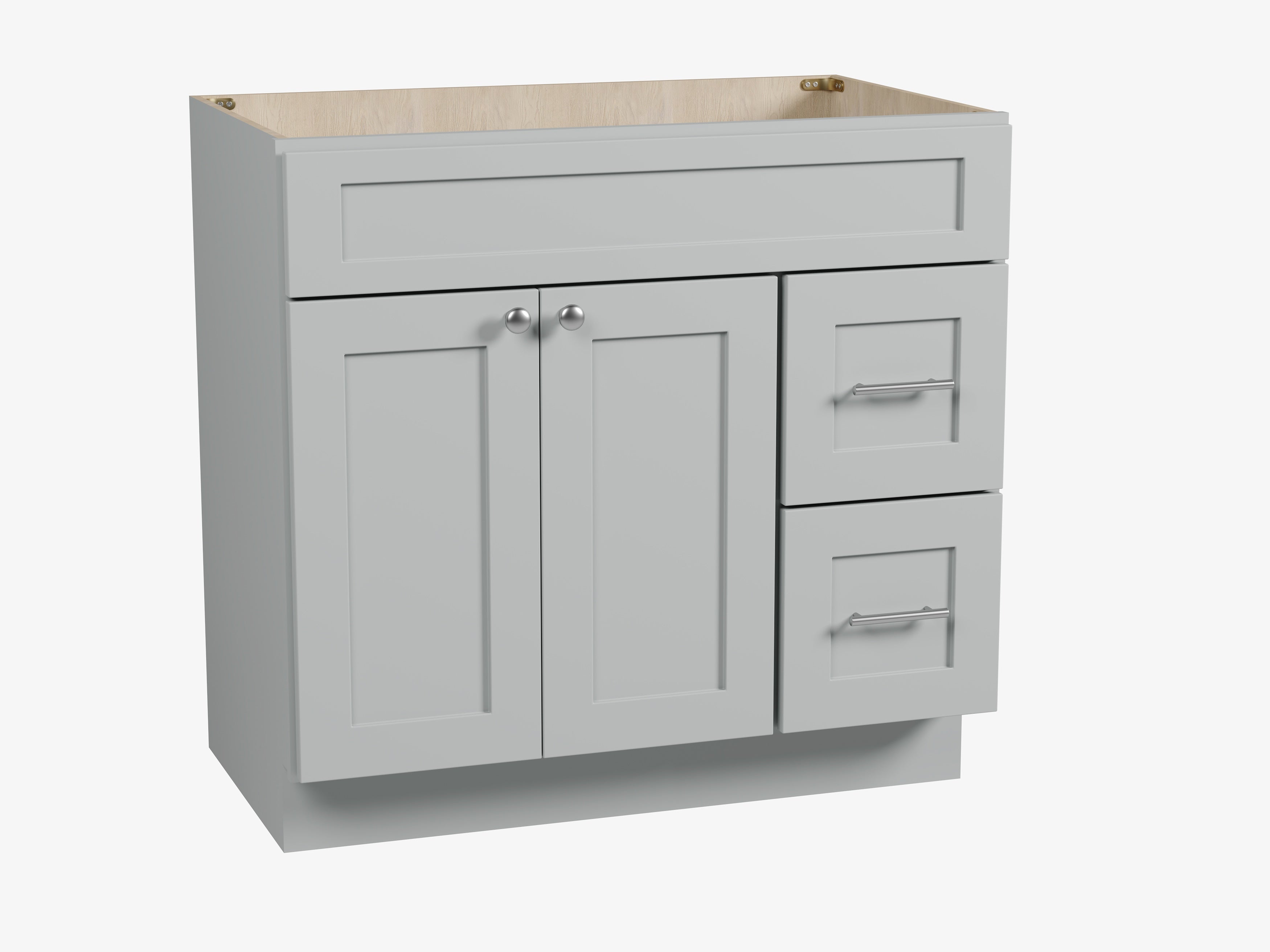 Disar 36'' Bathroom Vanity With Drawer Right Base Only