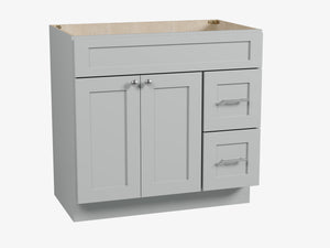 Disar 36'' Bathroom Vanity With Drawer Right Base Only