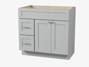 Disar 36'' Bathroom Vanity With Drawer Left Base Only
