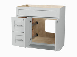 Disar 36'' Bathroom Vanity With Drawer Left Base Only