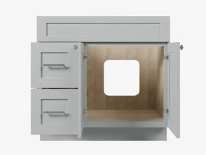 Disar 36'' Bathroom Vanity With Drawer Left Base Only