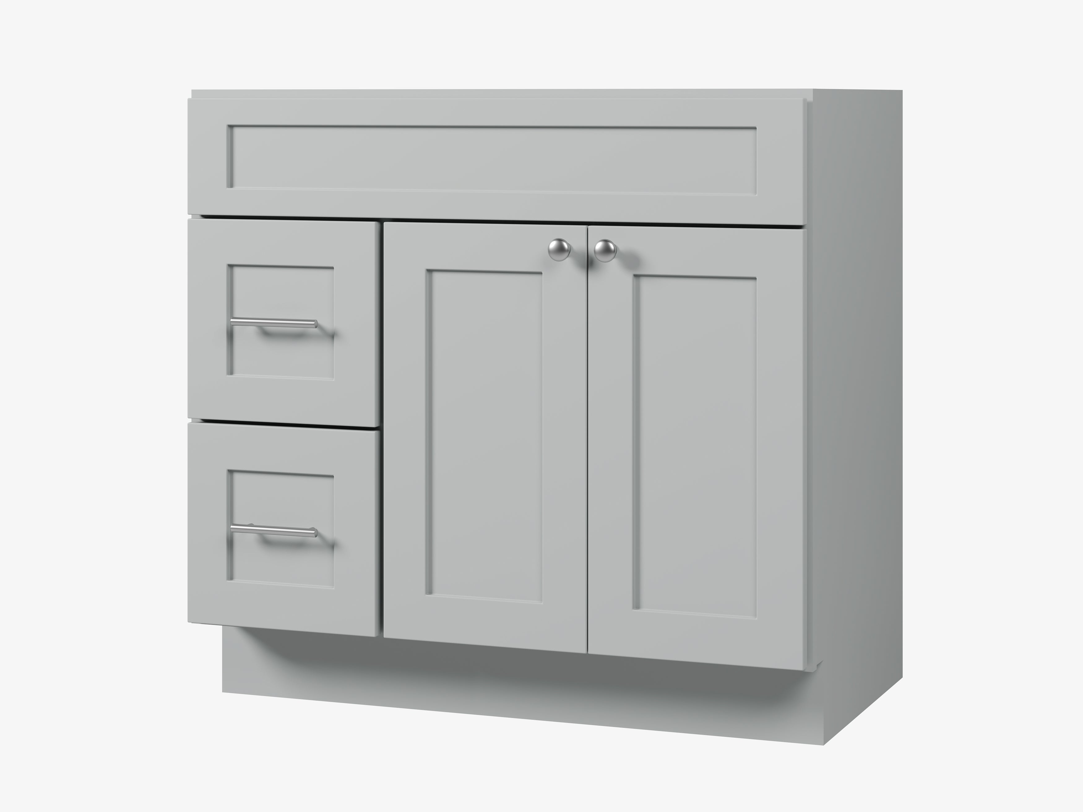 Disar 36'' Bathroom Vanity With Drawer Left Base Only