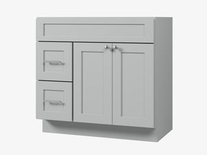 Disar 36'' Bathroom Vanity With Drawer Left Base Only