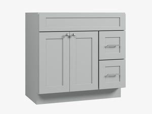 Disar 36'' Bathroom Vanity With Drawer Right Base Only