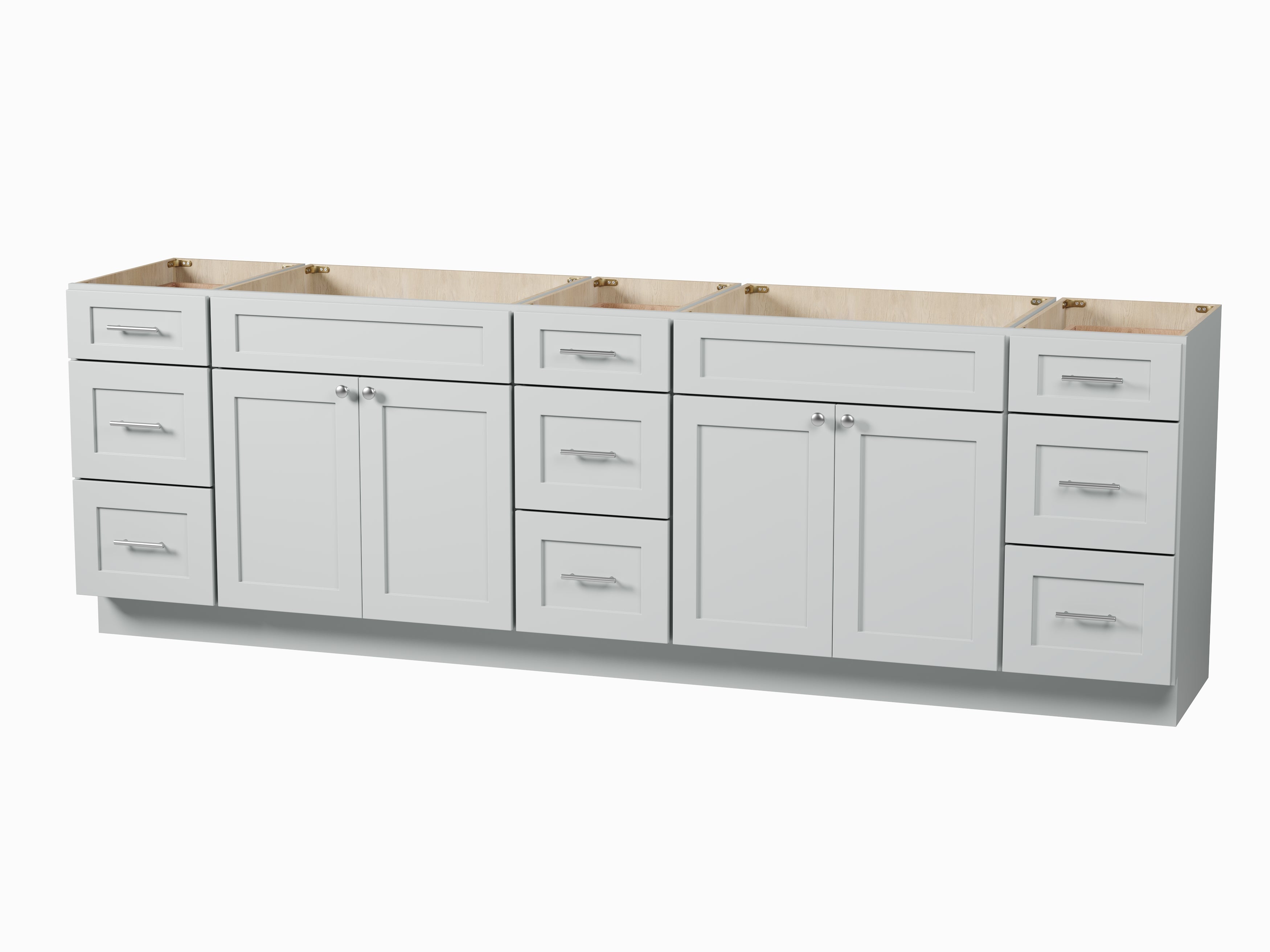 Disar 105'' Double Bathroom Vanity Base only