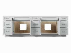 Disar 105'' Double Bathroom Vanity Base only