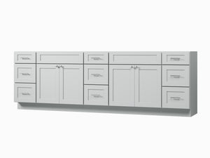 Disar 105'' Double Bathroom Vanity Base only