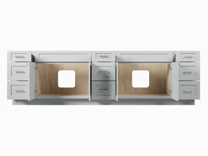 117'' Double Bathroom Vanity Base only