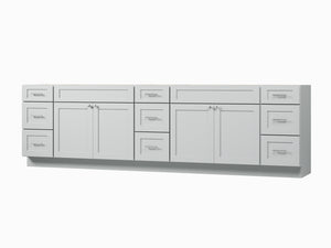 117'' Double Bathroom Vanity Base only