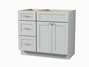 Disar 39'' Single Bathroom Vanity With Drawer Left Base Only
