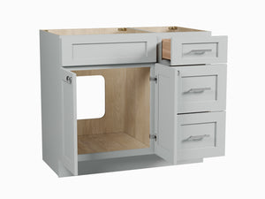 Disar 39'' Single Bathroom Vanity With Drawer (Right Base Only)
