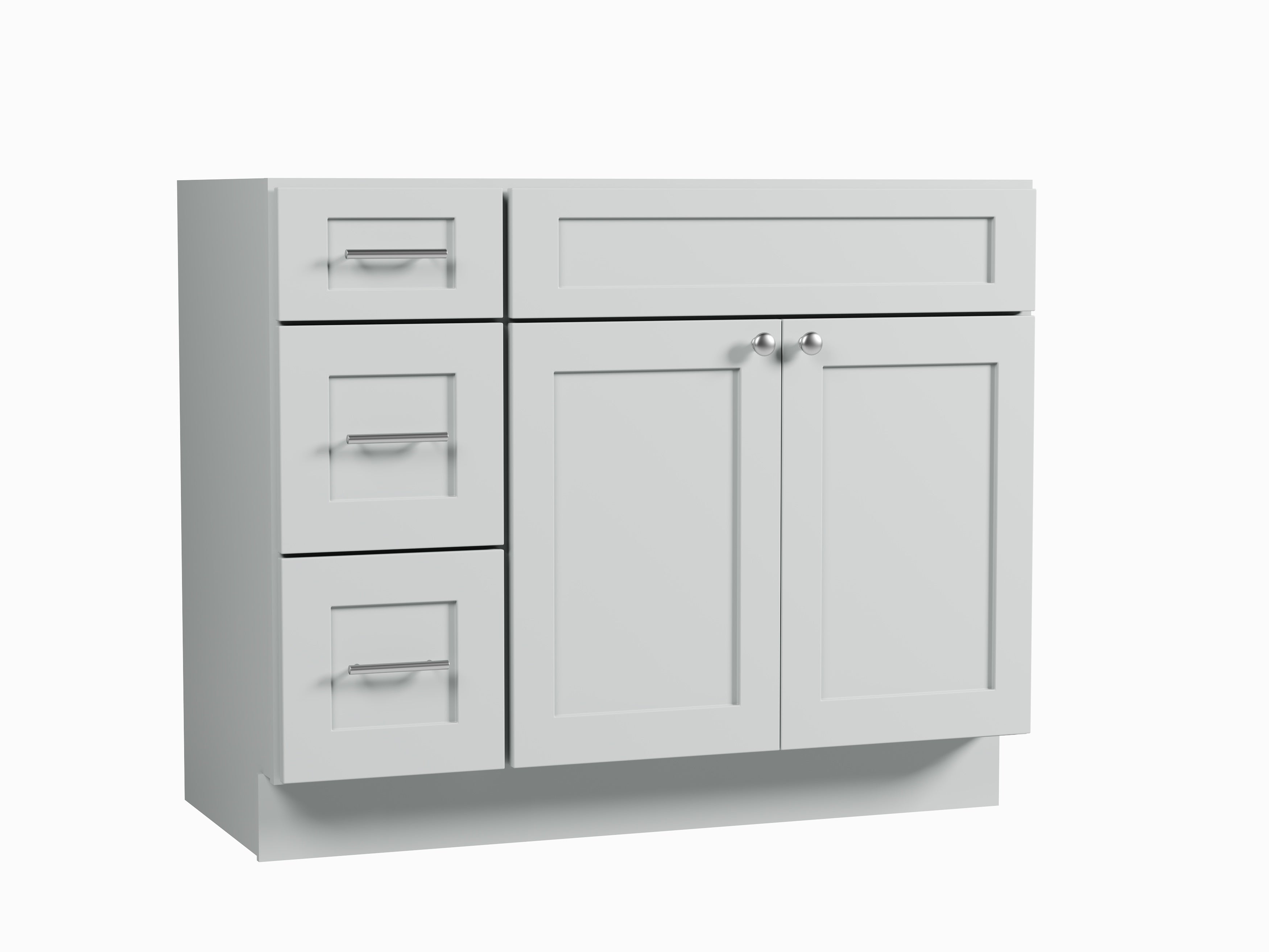 Disar 42" Single Bathroom Vanity Base Only in White