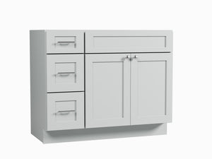 Disar 42" Single Bathroom Vanity Base Only in White