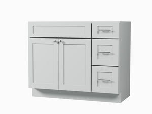 Disar 42" Single Bathroom Vanity Base Only in White