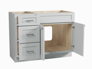 Disar 45'' Single Bathroom Vanity With Drawer Left Base Only