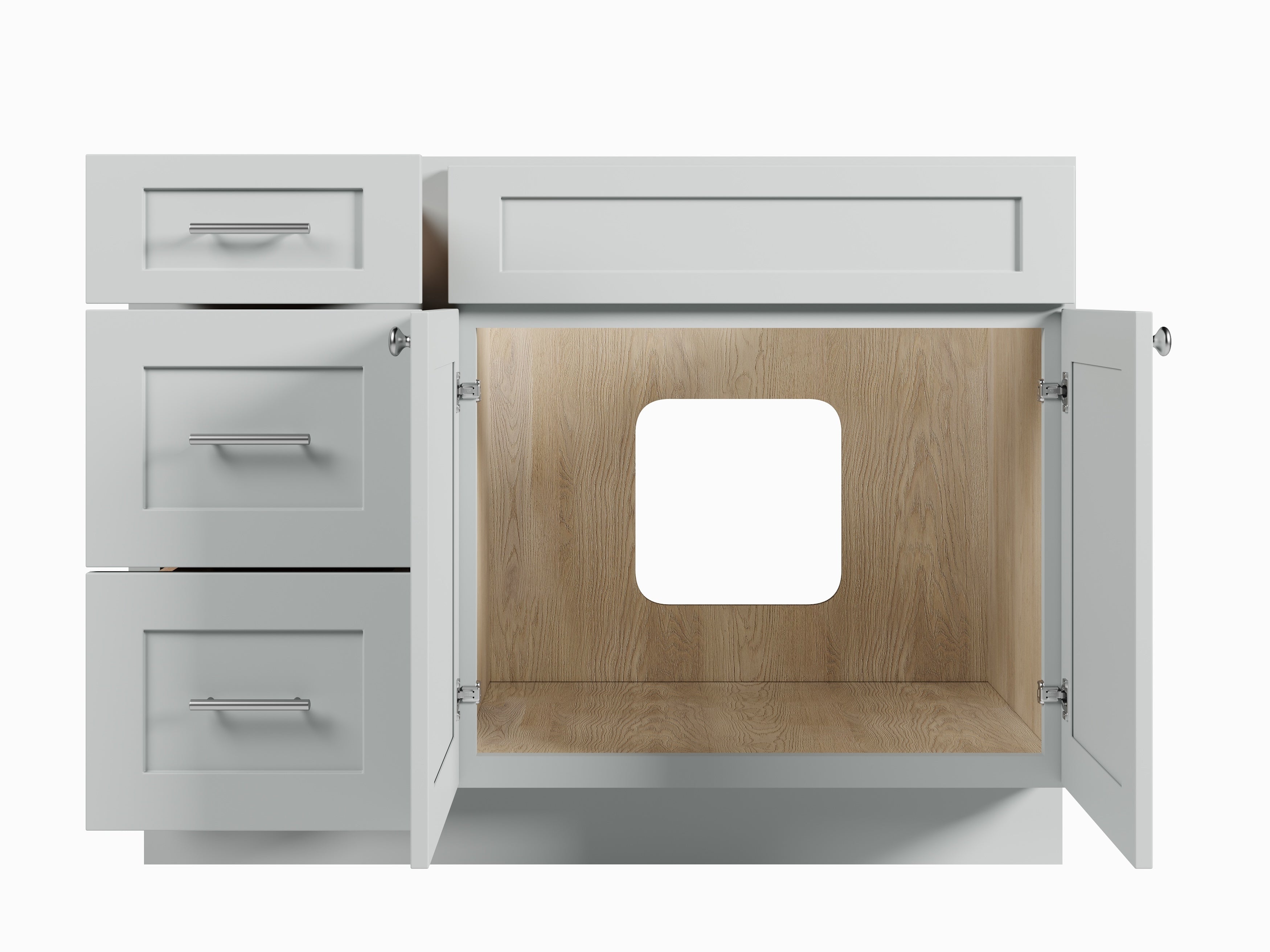 Disar 45'' Single Bathroom Vanity With Drawer Left Base Only